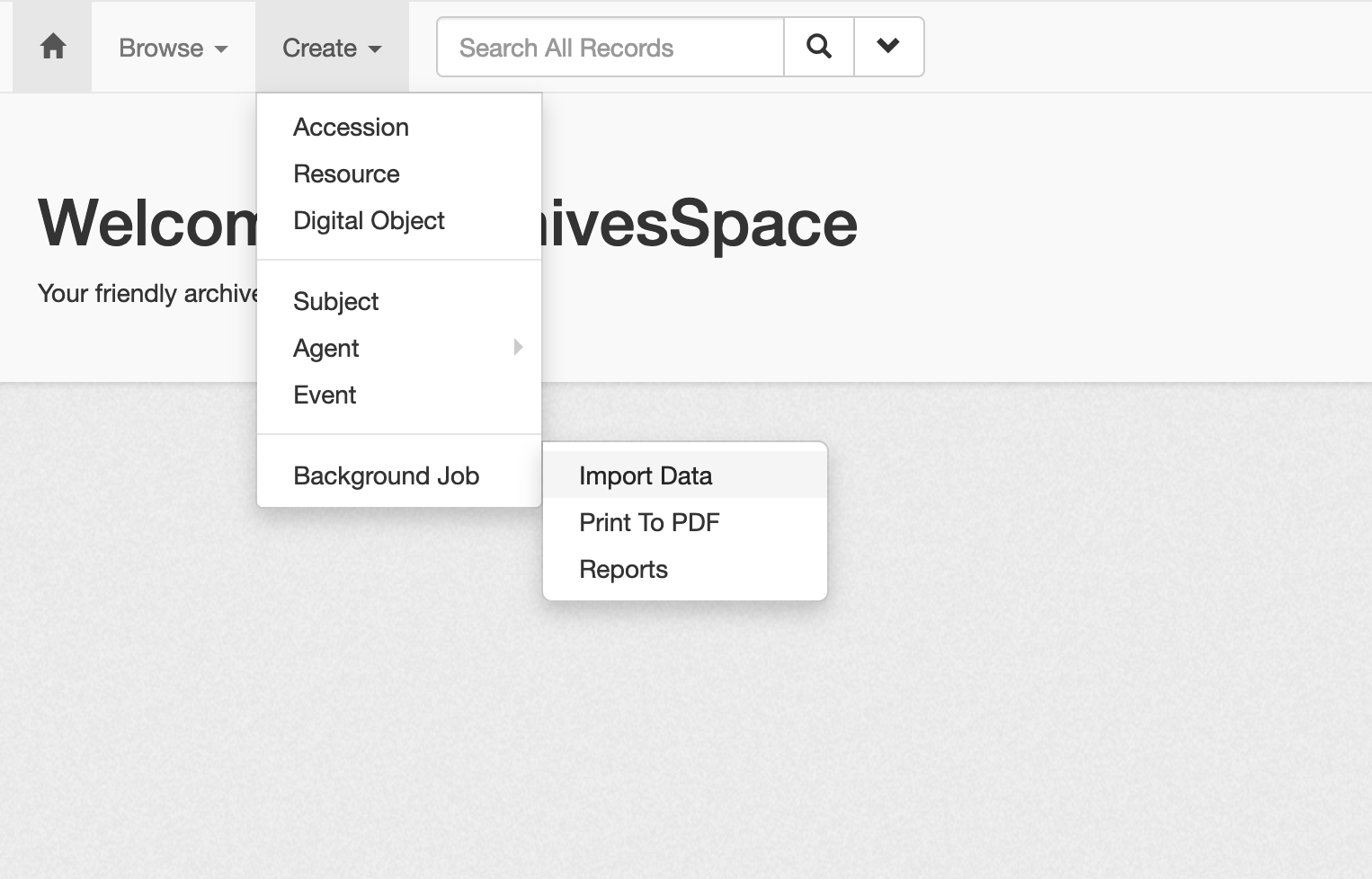 import data